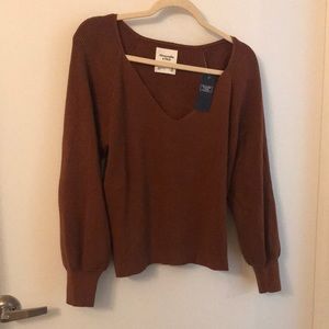 NWT Abercrombie brown sweater